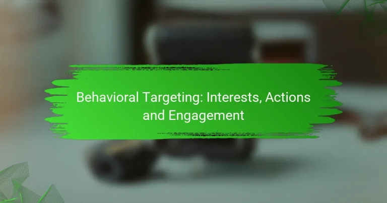 Behavioral Targeting: Interests, Actions and Engagement