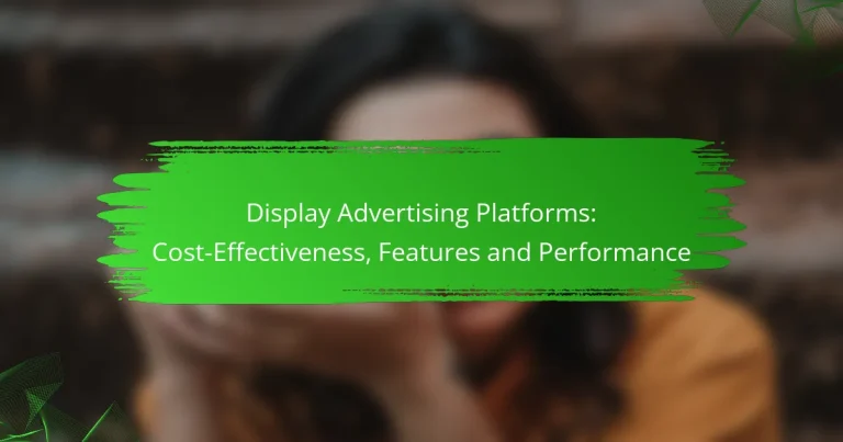 Display Advertising Platforms: Cost-Effectiveness, Features and Performance