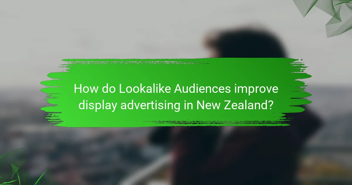 How do Lookalike Audiences improve display advertising in New Zealand?